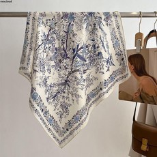 文藝小清新碎花棉麻圍巾女冬季保暖圍脖裝飾領巾職業披肩方巾