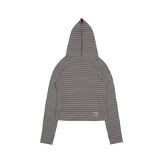 더콜디스트모먼트 TCM stripe crop Hoodie 후드 티셔츠 (grey) 185720