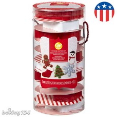 Wilton 惠爾通 餅乾切模10款套組 糖霜餅乾 聖誕節 平安夜 聖誕蛋糕, 1個