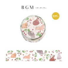 BGM 兔之國系列 燙金和紙膠帶, 1個