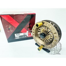 百有釣具 X6大尾前打輪 前打捲線器 咖啡/金 紅/金, 1個