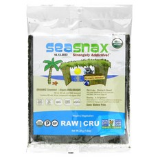 SeaSnax 유기농 생김 28 g(1.0 oz) 2팩, 2개, 28g