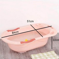 신생아 목욕 대형 욕조 어린이 가정용 두꺼운 틸그린, 7_귀여운 핑크 대형 두꺼운형