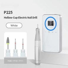 미니 코어리스 모터 네일 드릴 휴대용 경량 전문가용 살롱 도구, 1개, 8. P225 White