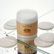 캐롯 카밍 닦토 당근패드 청소년 수분 토너 패드, 1박스, 60매입