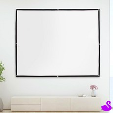 PS 이동형 빔 스크린 203x152cm 4:3 스크린용천 캠핑스크린