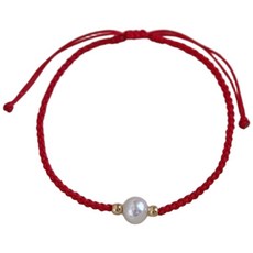 珍珠紅繩手鍊 本命年避邪轉運保平安紅繩手鏈