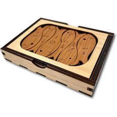 어부의 딜레마 나무 뇌 티저 퍼즐 - 미국에서 제작됨