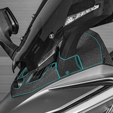 엑드방750 연료탱크 카본 보호 스티커 세트 400용 바디 랩핑 데칼, 9 차 앞쪽에