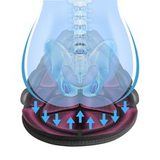 크라우드 오토바이쿠션 방석 안장 허리 엉덩이 편한 3D 커버, 2개