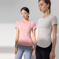 QUEEN YOGA專業高端時尚瑜伽短袖上衣，內含胸墊，舒適透氣，運動休閒皆宜