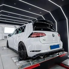 Aspec Ppv400 폭스바겐 골프7 MK7 7.5 GTI 14-19 ABS 자동차 지붕 스포일러 호환, MK7 카본 Color