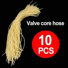 무시고무 노란색 자전거 타이어 밸브 코어 호스 소형 고무 밴드 영국 부품 로트당 10 개