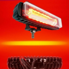 웨이브마켓 지게차 LED 안전라인램프 레이저 레드라인 램프, 1개