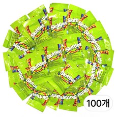 스키틀즈 사워 펀사이즈 미니 사무실 캔디 대용량 개별포장, 100개, 15g