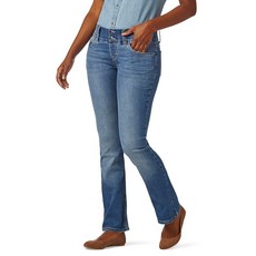 Riders by Lee Indigo 여성용 부드러운 풀 웨이스트 부츠컷 팬츠 158192