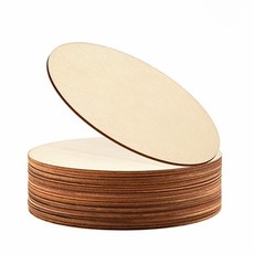 30x30cm 원형 나무화판 라운드 판넬합판 목제 우드판재 판자보드, 20cm(2장)