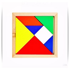 칠교놀이 170mm 대형 두뇌 퍼즐 학습 교구 1개