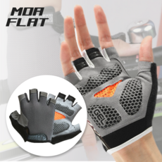 모아플랫 자전거 반장갑 쿠션 쿨메쉬 여름용 싸이클 라이딩장갑, 블랙, 1개