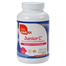 ZAHLER Junior 維生素 C 250mg 橙味咀嚼片, 1罐, 180顆