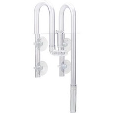 수족관 표면 스키머 캐니스터 및 파워 필터용 투명 튜브 흡입 컵 오일 단백질 제거기 필터