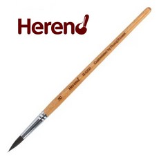 헤렌드 수채화붓 R-5200 둥근붓 청설모붓 미니 긴붓대 낱개 (옵션선택), [미니] 짧은붓대 12호