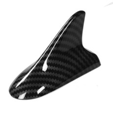 Universal Carbon Fiber Style Car Shark Fin Antenna Radio FM Decorate Aerial, 1개, 한 가지 색