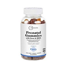 PREMAMA 產前鐵&DHA Carry草莓-萊姆&桃子軟糖, 1個, 60入