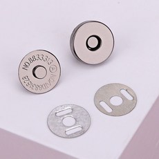 窗簾固定扣 強磁吸附 免釘免縫, 1個, 優質免縫磁扣 槍黑色 18mm,1個裝