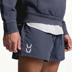 寬鬆透氣休閒跑步純色開叉速乾不過膝三分褲 夏季薄款 男士運動短褲
