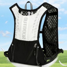 비바 플러스 초경량 러닝 등산 조끼 가방, 화이트