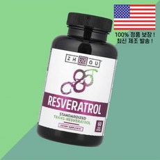조우 뉴트리션 레스베라트롤 레즈베라트롤 라스베라트롤 레스베라톨 식물성 베지캡슐 60정 500mg 주 Resveratrol 60 Veggie Capsules per Capsule, 1개