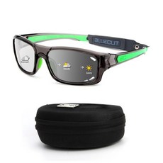 블루컷 스포츠 보호 고글 농구용 변색 렌즈 안전 안경 피클볼 실내 야외 스포츠, Gray/Green Photochromic Lenses, 1개