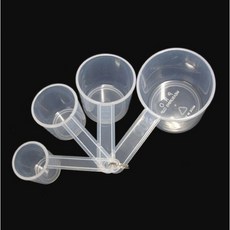 자바낚시 프로 계량컵 세트 떡밥 집어제 민물 바다 떡붕어, 4종세트, 1개