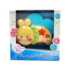 빛나는 스마일 아기꿀벌 뮤직완구 놀이학습 유아완구, 1개, 혼합색상