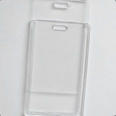 투명 아크릭 명찰 세로형 사원증 출입증 목걸이 신분증 홀더, 1개, 상세페이지 참조