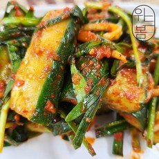 100% 국내산 전라도 짜지않고 깔끔 시원한 오이부추김치 800g 밥도둑, 1개