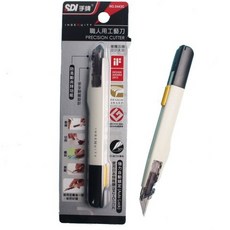 SDI 手牌 職人用工藝刀 30度小刀 - 精細切割、安全鎖定, 白, 1支