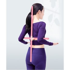 프리미엄 지압 폼롤러 60cm 전신 스트레칭 필라테스 핑크, 1개