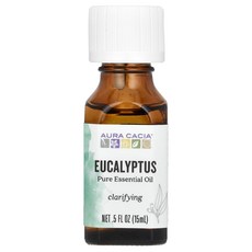 Aura Cacia 순수 에센셜 오일 유칼립투스 15ml(0.5fl oz) Cacia (아우라 카시아)