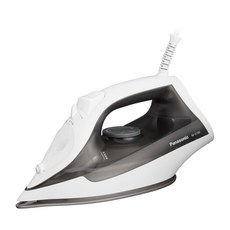 파나소닉 코드 포함 스팀 다리미 NI-S100-H 회색 경량 대용량 탱크, 화이트