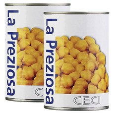 라프레치오자 쎄씨 콩 통조림, 2개, 400g