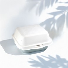 테이크아웃패키지 B003 펄프용기 화이트, 50개, 1세트