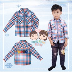 【台灣賣家24H出貨】秋冬新款 兒童長袖襯衫 格子襯衫 秋季薄襯衫 中小兒童韓版長袖外套 格子外套 休閒百搭時尚
