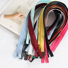 60cm 롱바지 지퍼 긴바지 지퍼 23컬러 부자재, 501화이트, 1개