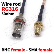 BNC - SMA 동축 RF 케이블 RG316 어댑터 안테나 연장, 03 15cm, 04 SMA-K BNC-K