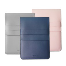 HURUNS 노트북 맥북 파우치 인조가죽 3종 색상 13인치 14인치 전용, 베이지핑크 (13/14용)