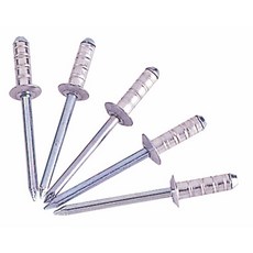 리벳못 규격별 50개 알루미눔 sus 3.2mm 4.0mm 4.8mm 5.0mm 나사못, 알루미늄, 3.2mmx8mm 50EA, 1세트