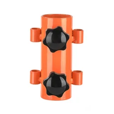 우산거치대 우산 막대 고정 스탠드 조정 가능한 텐트 캐노피 거치대 스테인레스 스틸 방풍 야외 하이킹 낚시 액세서리 우산거치대, 07 Orange 1PC