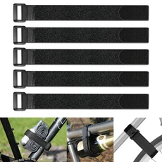 5pcs 2.530cm 자전거 타이 고정 스트랩 재사용 가능한 나일론 후크 & 루프 케이블 다목적 자체 접착, 01 5pcs